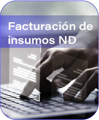 Facturación de insumos ND